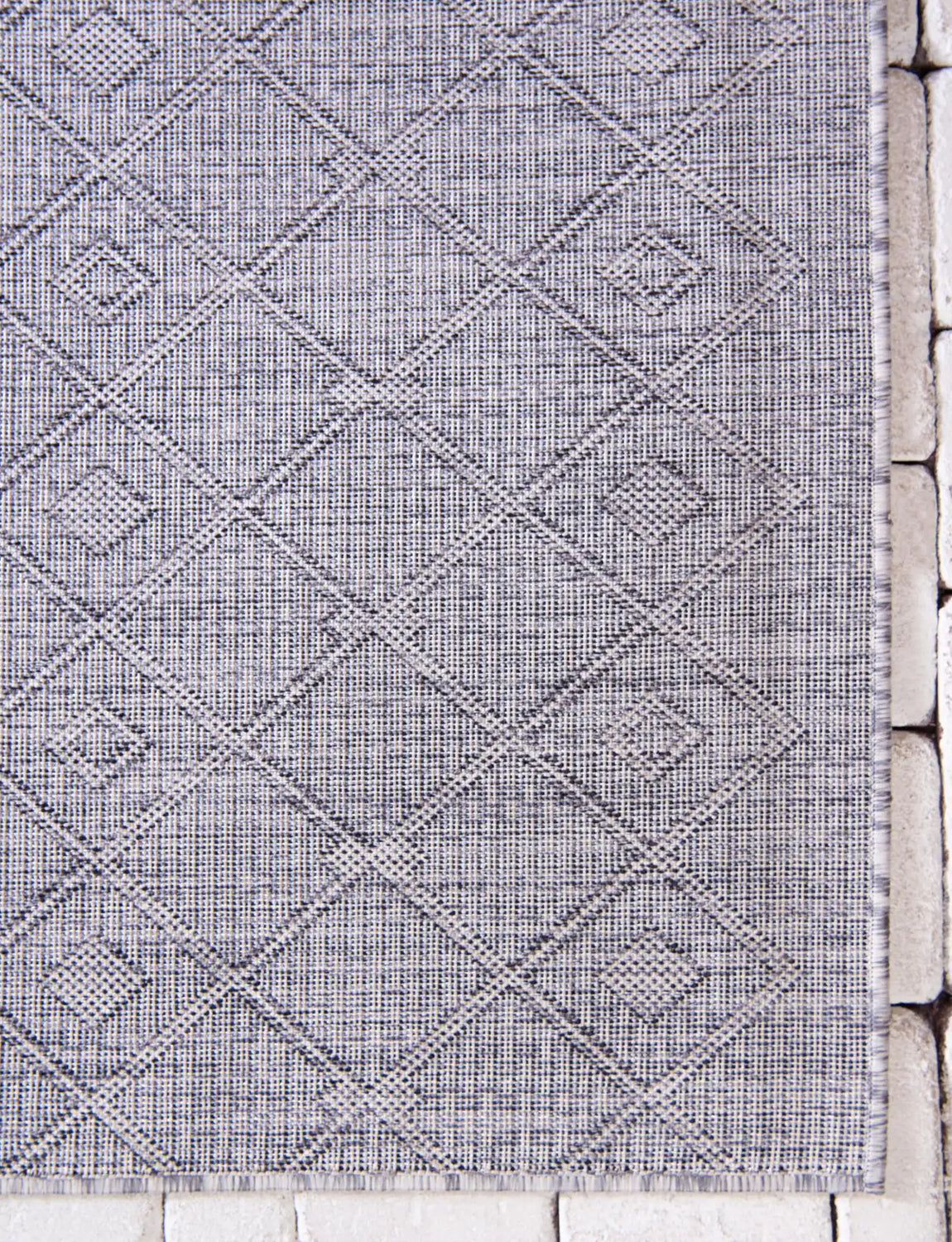 Indoor/Outdoor Rectangle Rug, light grey
