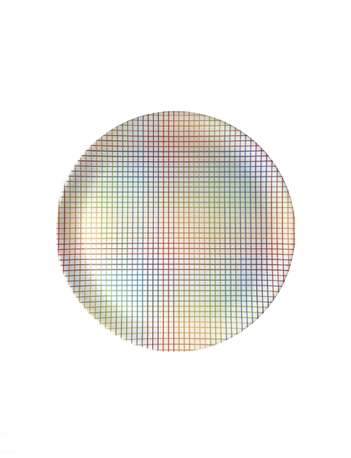 Xenia Taler Rainbow Grid Dinner Plate 10"