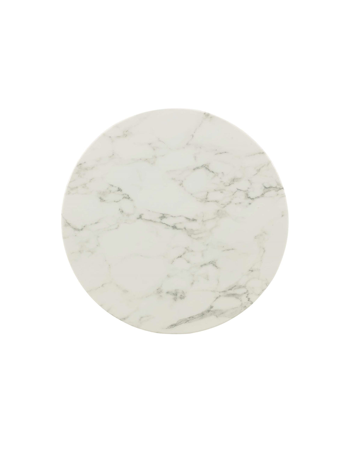 Lily Round Marble Dining Table, white base