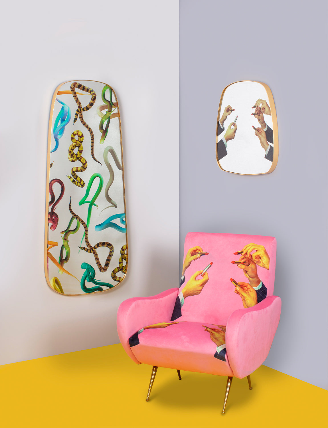 Specchio Plastica SELETTI TOILETPAPER - Design Medio/Lipsticks, Decorativo Per Casa - Foto 9