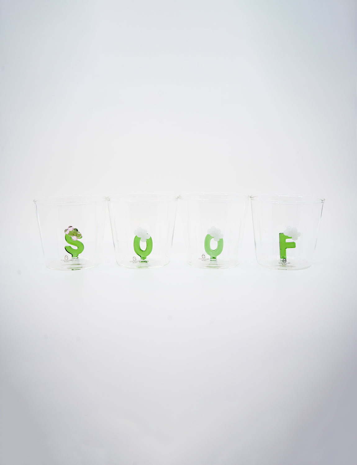 Ichendorf Glas Greenwood Alphabet – Buchstabe E, Elegant & Spülmaschinenfest
