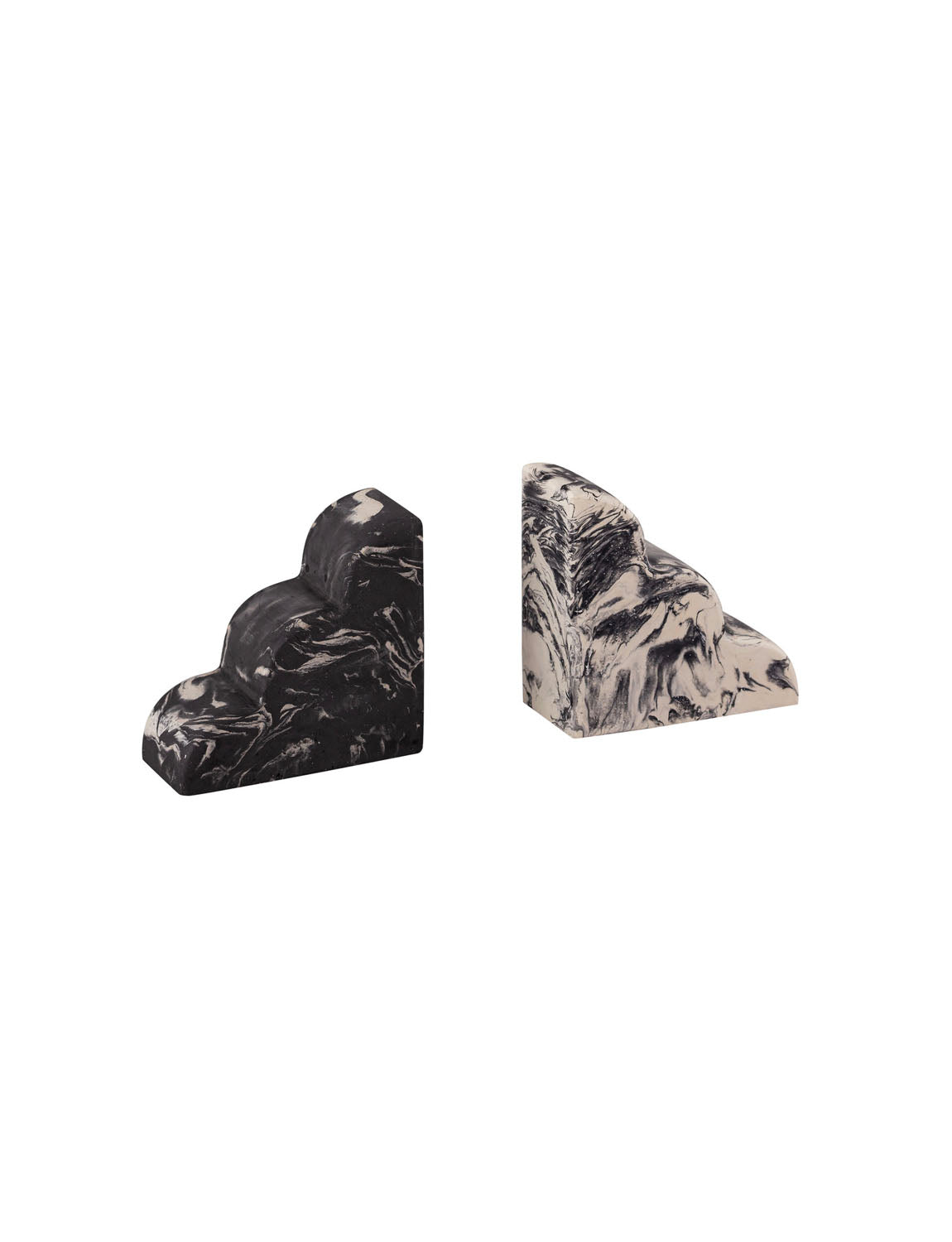 Cloud Marble Bookends